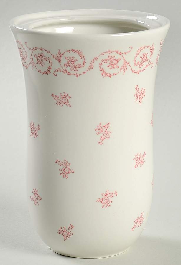 Normandy Rose (Pink Blue) Storage Jar No Lid by Laura Ashley-1