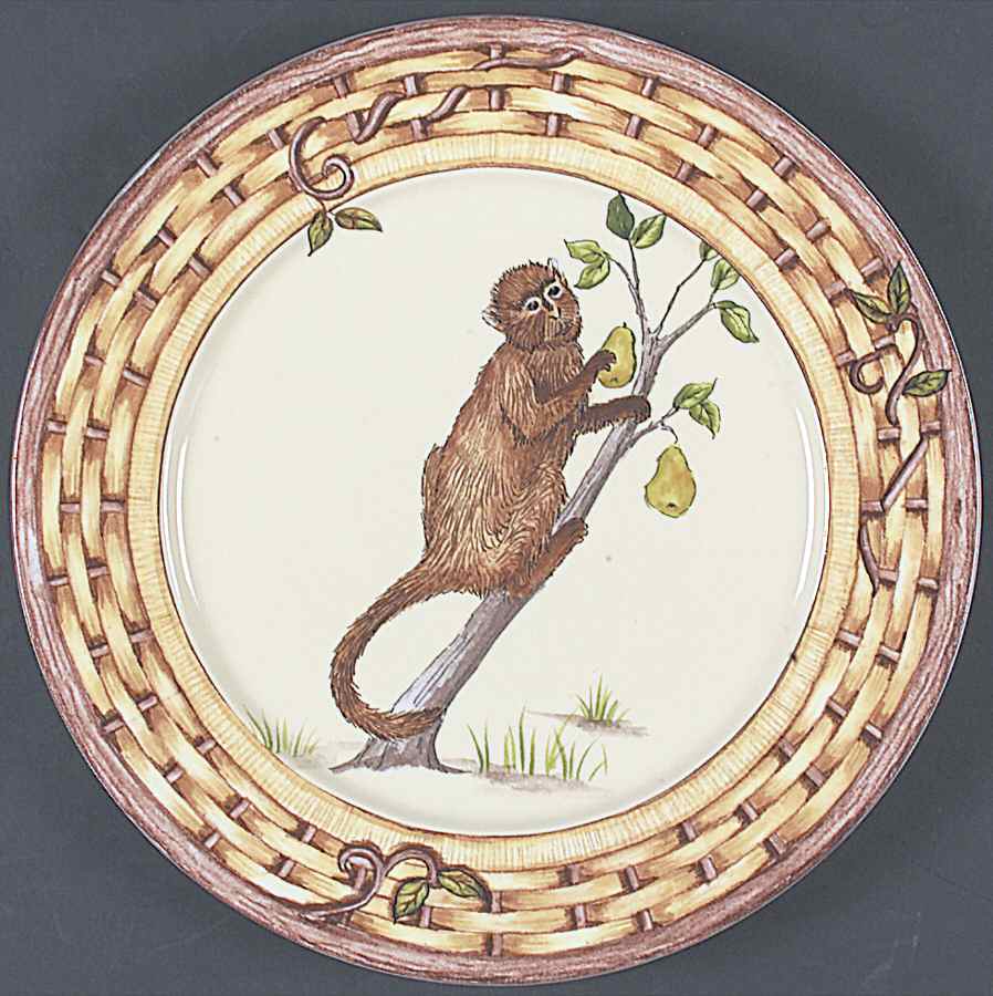Monkey Accent Dinner Plate by American Atelier-1