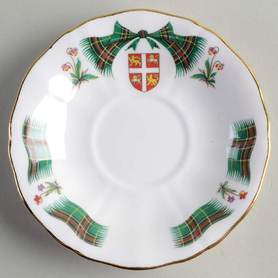 Newfoundland Tartan Saucer by Adderley-1