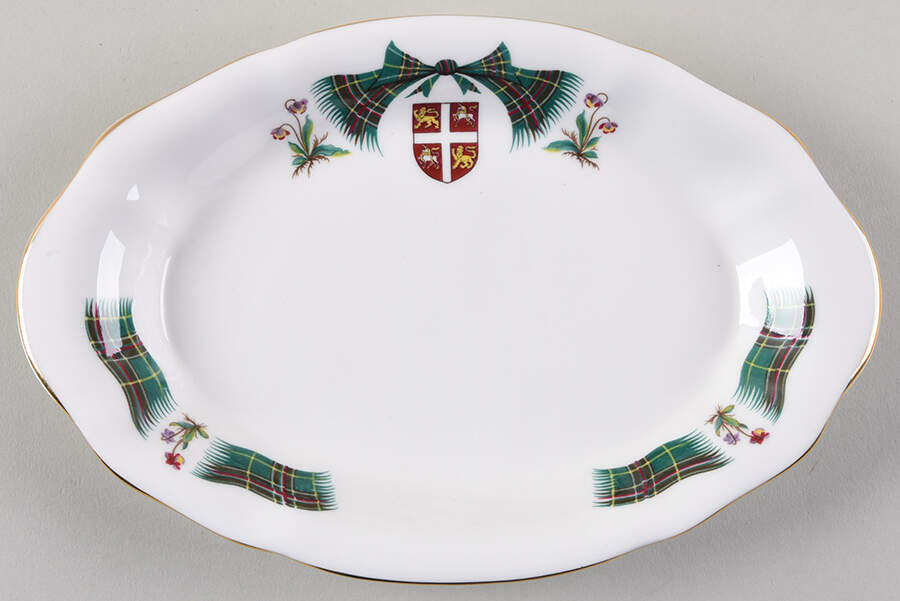 Newfoundland Tartan Tray for Mini Creamer & Open Sugar by Adderley-1