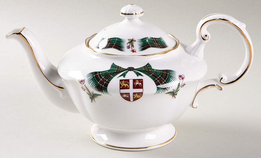 Newfoundland Tartan Individual Teapot & Lid by Adderley-1