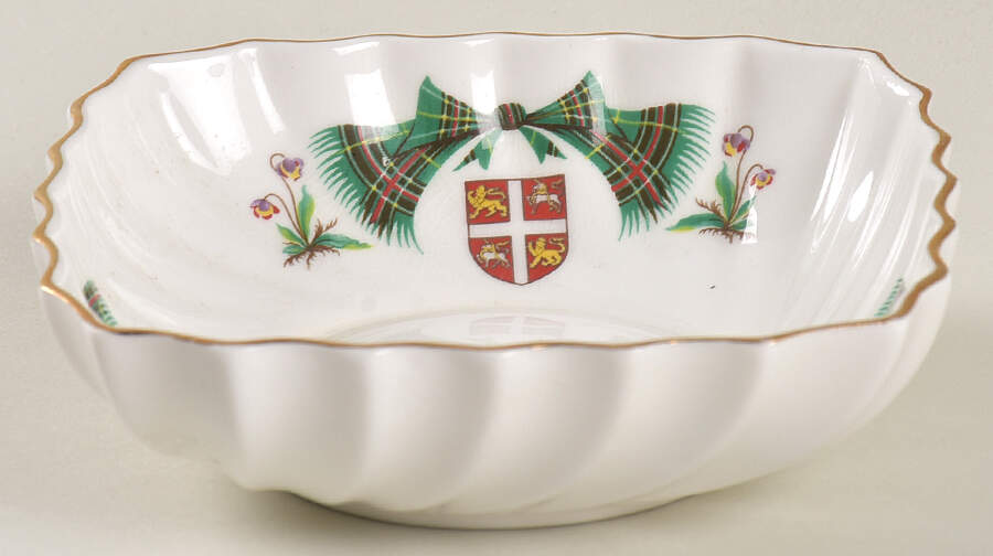 Newfoundland Tartan Small Square Sweet Meat Dish by Adderley-1
