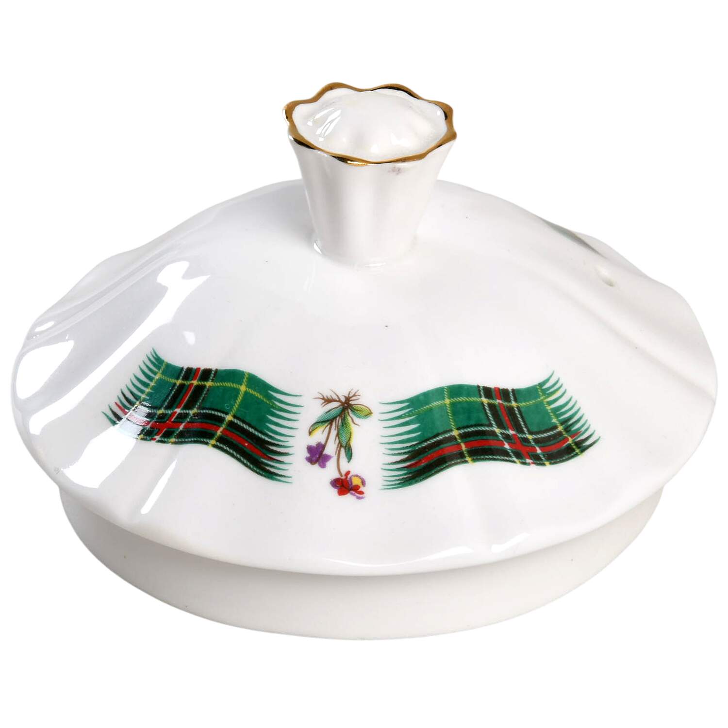 Newfoundland Tartan Lid for Teapot by Adderley-1