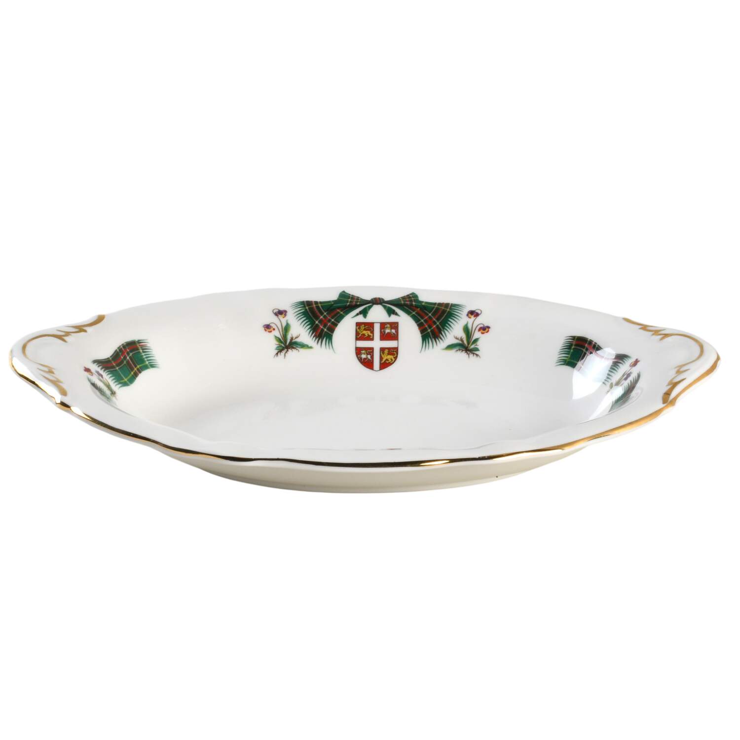 Newfoundland Tartan 9" Oval Vegetable Bowl by Adderley-1