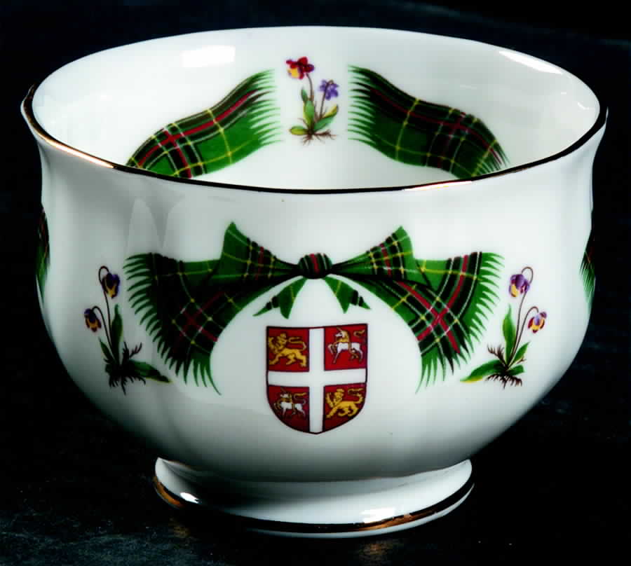 Newfoundland Tartan Mini Open Sugar Bowl by Adderley-1