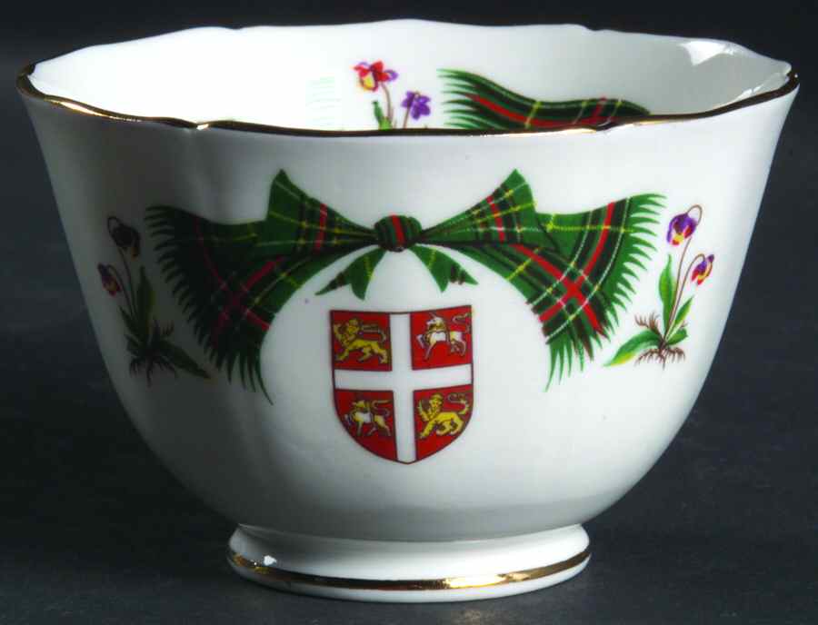 Newfoundland Tartan Mini Open Sugar Bowl by Adderley-1