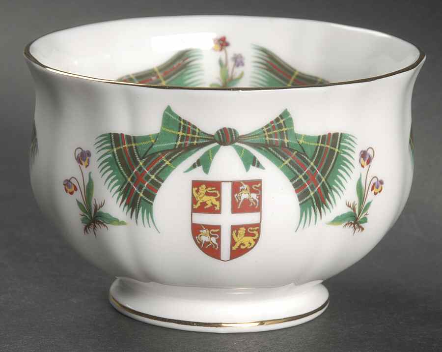 Newfoundland Tartan Open Sugar Bowl by Adderley-1