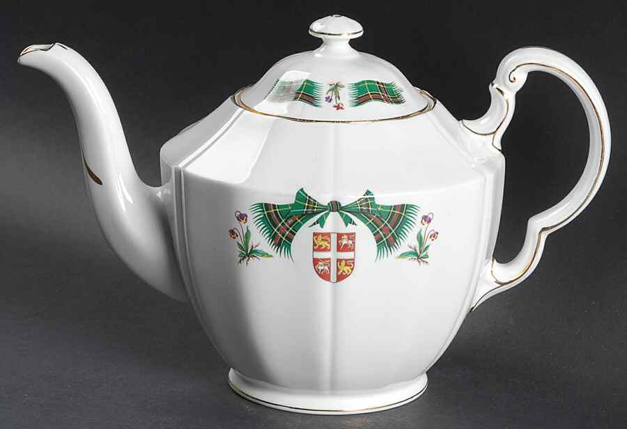 Newfoundland Tartan Teapot & Lid by Adderley-1