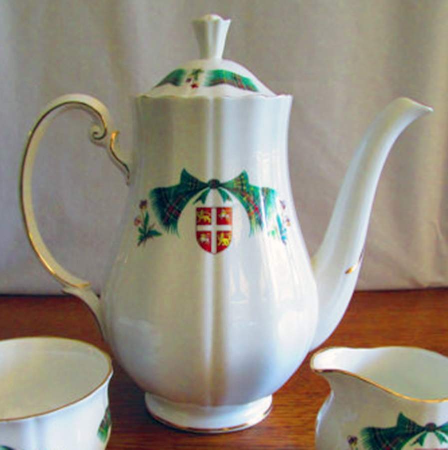 Newfoundland Tartan Coffee Pot & Lid by Adderley-1