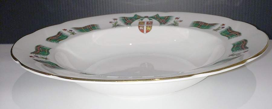 Newfoundland Tartan Large Rim Soup Bowl by Adderley-1
