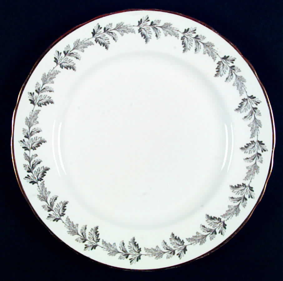 Oak Leaf (Scalloped, Gold Trim) Dinner Plate by John  Aynsley & Sons-1