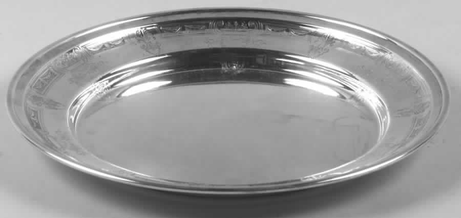 Sterling Hollowware 9" Round Sterling Tray by Ariston-1