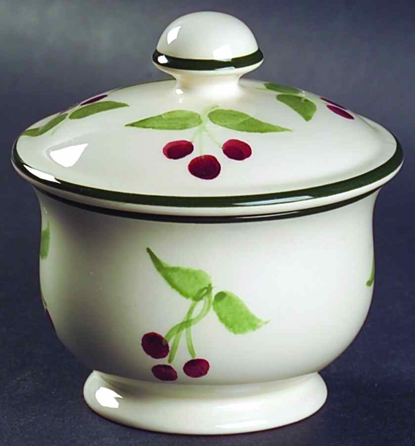 Berries Sugar Bowl & Lid by Laura Ashley-1