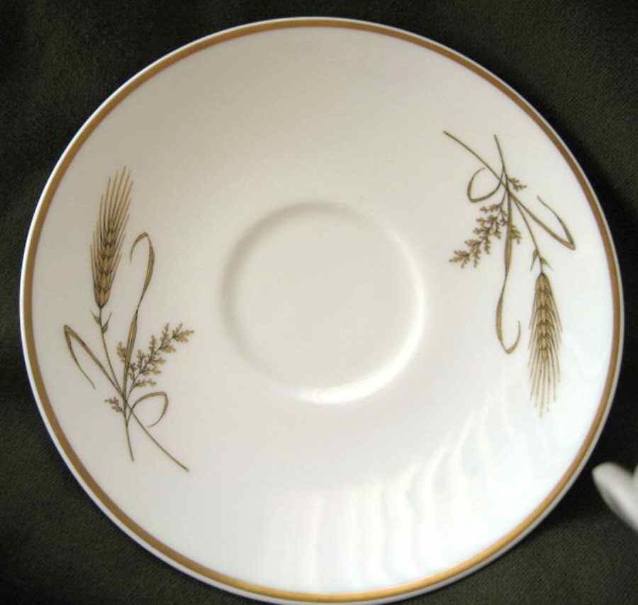 Ancestral Wheat (Gold) Saucer by Ancestral - Am Hostess-1
