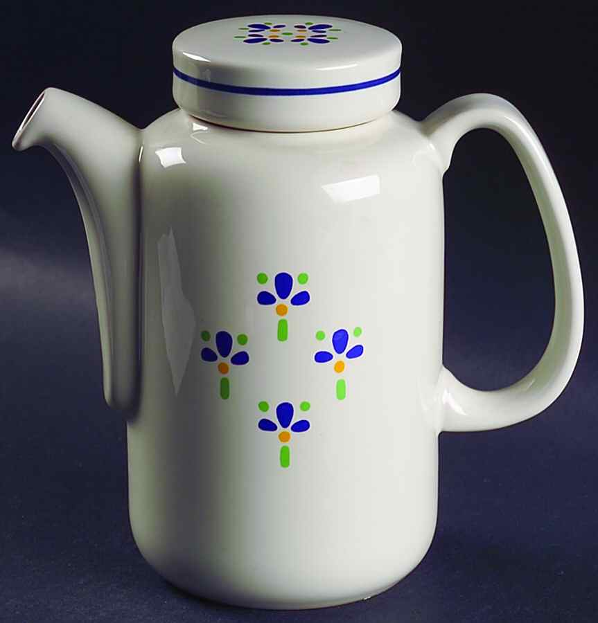 Fresh Flowers Coffee Pot & Lid by Avon-1