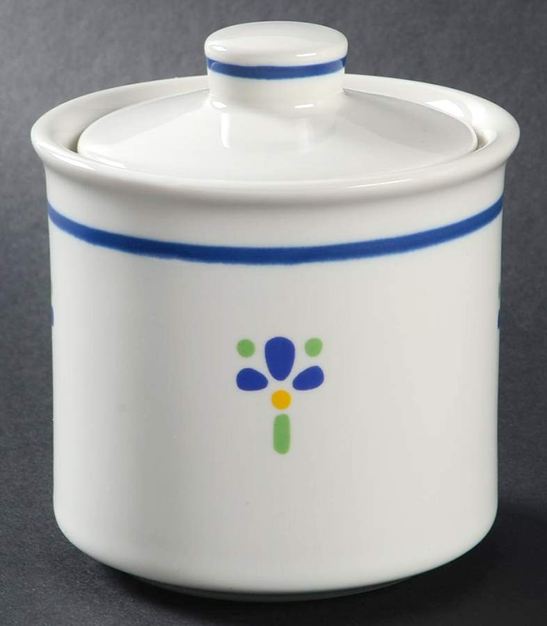 Fresh Flowers Sugar Bowl & Lid by Avon-1