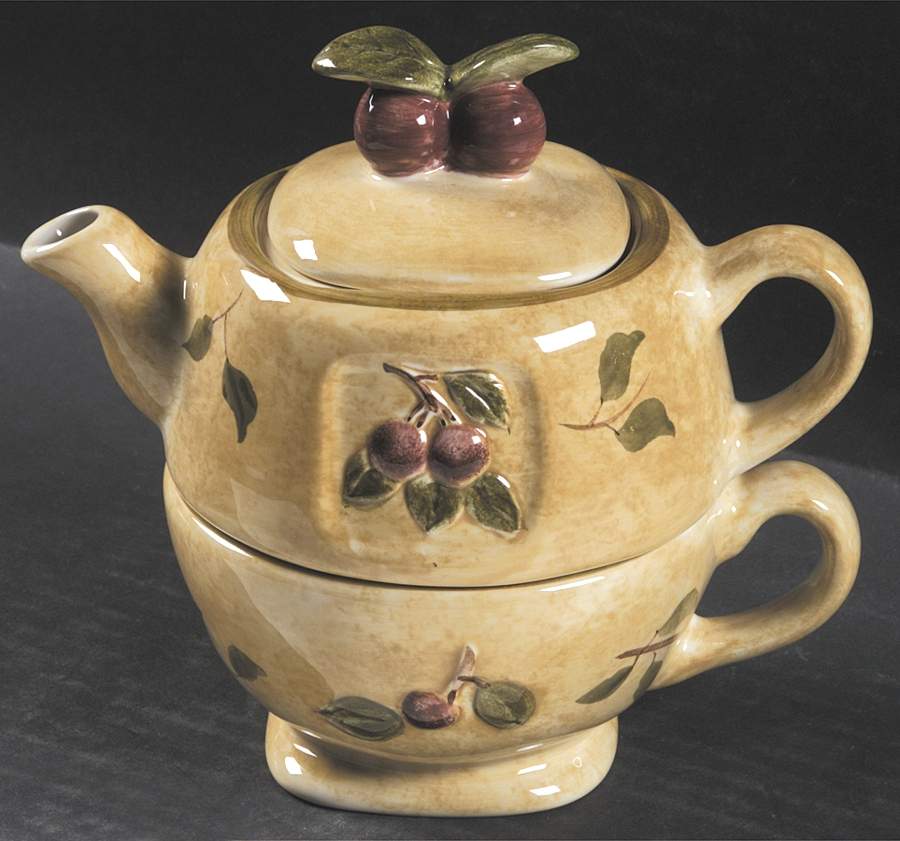 Cortland Individual Teapot & Lid with Cup by 222 Fifth (PTS)-1