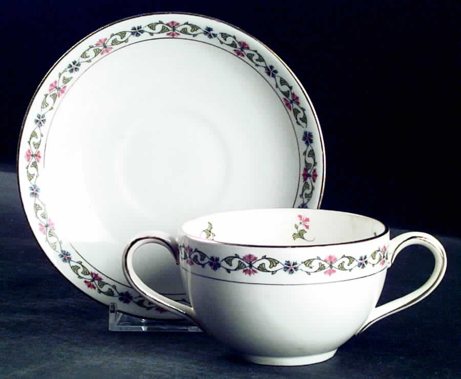 2472 Bouillon Cup & Saucer by Allerton's-1