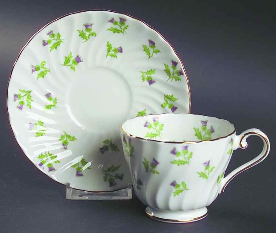 15287 Footed Cup & Saucer Set by John  Aynsley & Sons-1