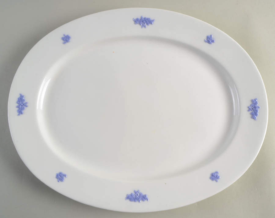 Chelsea (Smooth, No Embossing) 15" Oval Serving Platter by Adderley-1