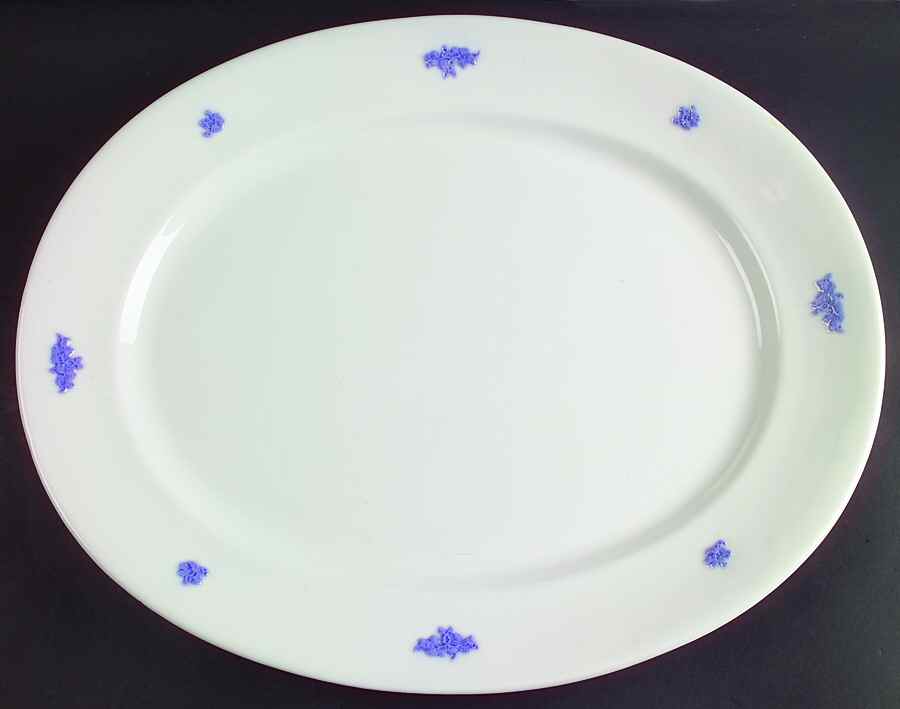 Chelsea (Smooth, No Embossing) 17" Oval Serving Platter by Adderley-1