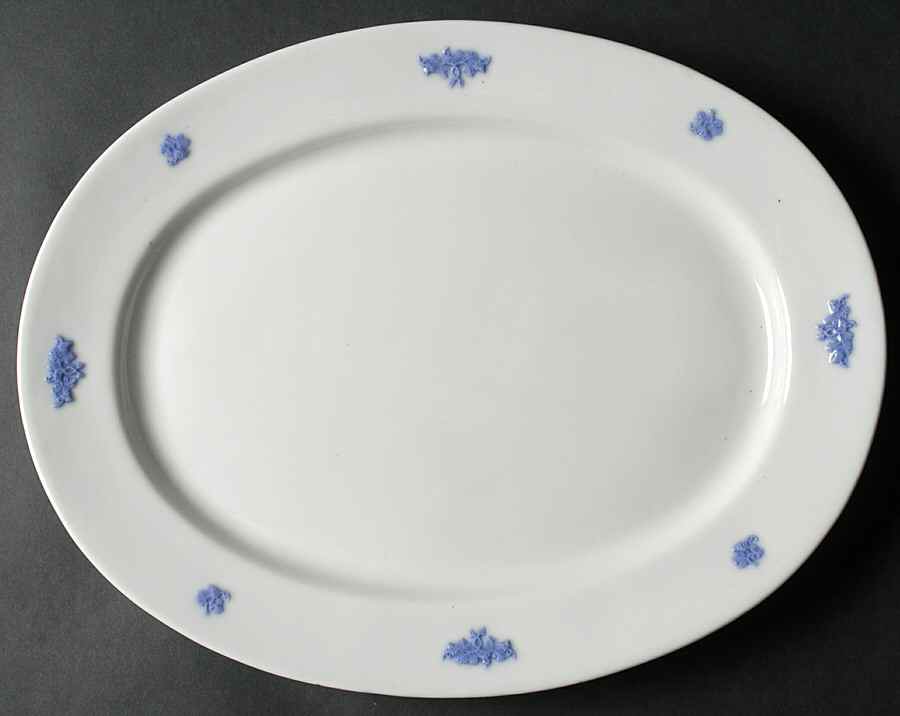 Chelsea (Smooth, No Embossing) 14" Oval Serving Platter by Adderley-1