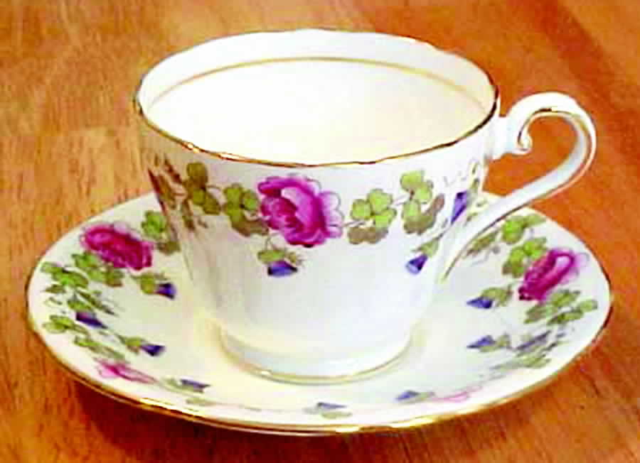 C1070 Footed Cup & Saucer Set by John  Aynsley & Sons-1