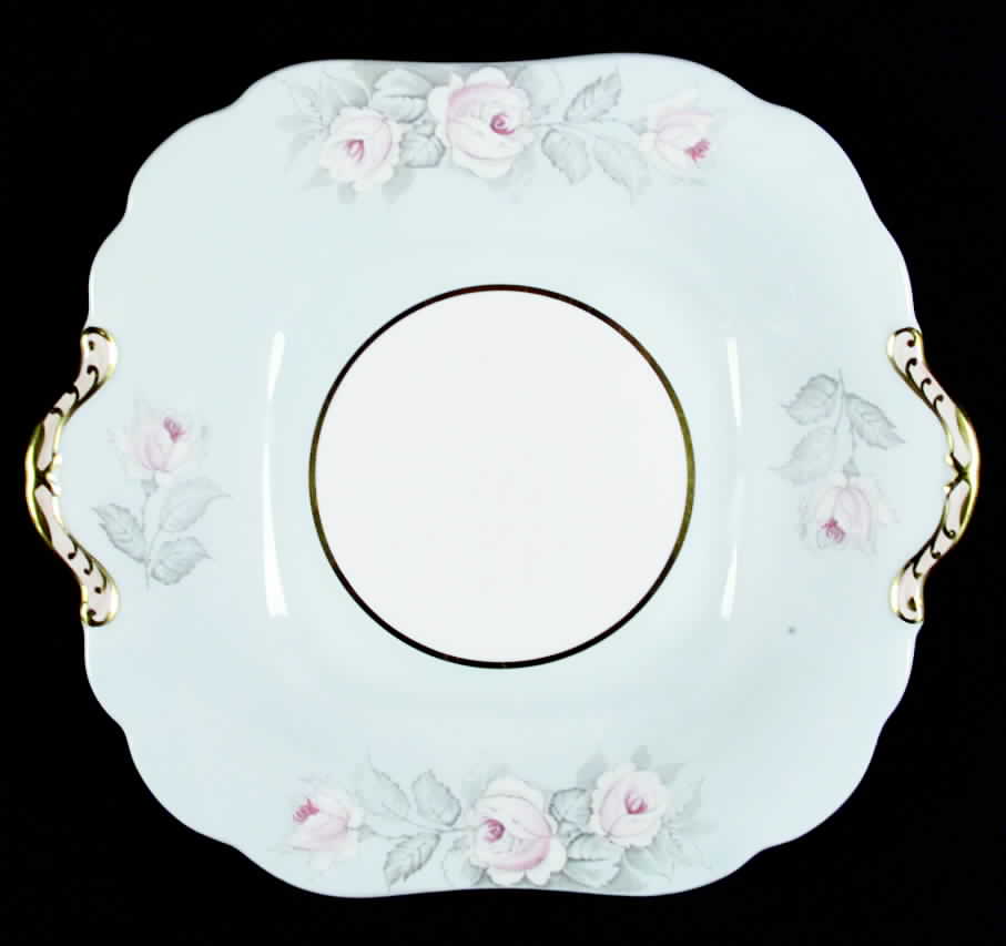 C1817 Blue Square Handled Cake Plate by John  Aynsley & Sons-1