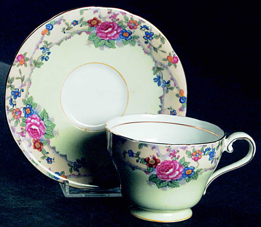 B5195-2 Footed Cup & Saucer Set by John  Aynsley & Sons-1