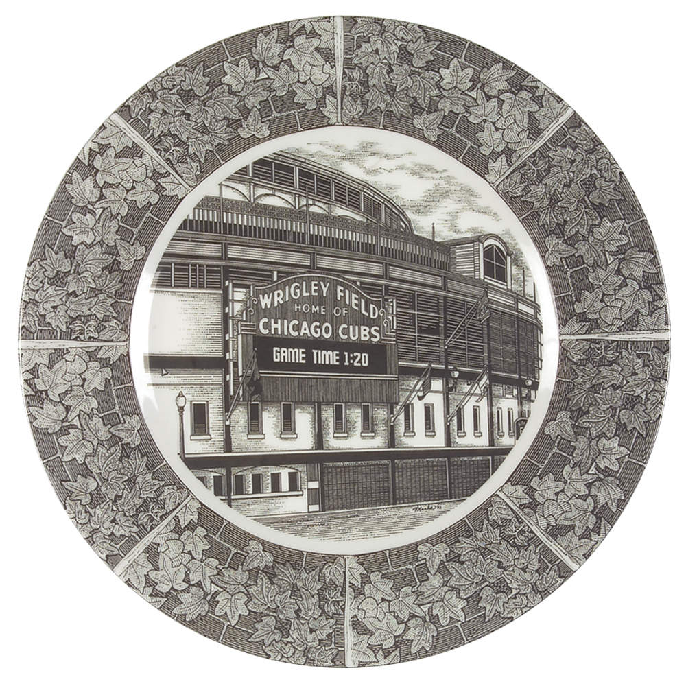 Slice of Life Wrigley Field Dinner Plate by 222 Fifth (PTS)-1