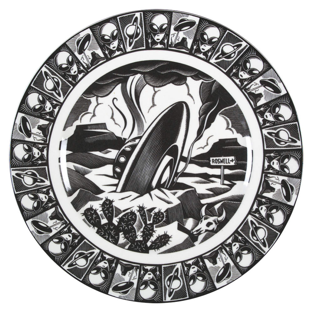 Slice of Life Roswell Crash Dinner Plate by 222 Fifth (PTS)-1