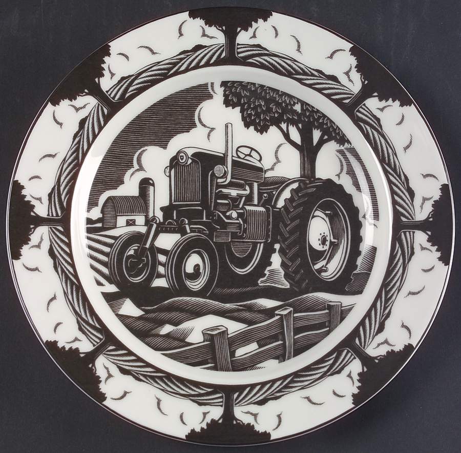 Slice of Life Tractor Salad Plate by 222 Fifth (PTS)-1