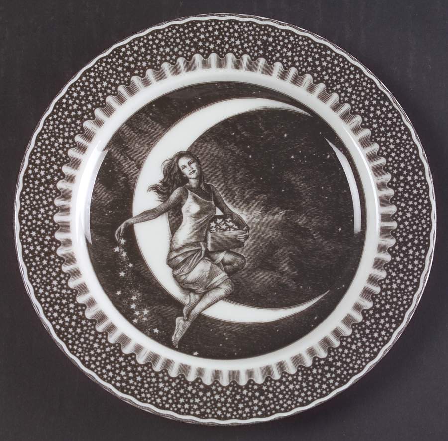 Slice of Life Dream Girl Salad Plate by 222 Fifth (PTS)-1