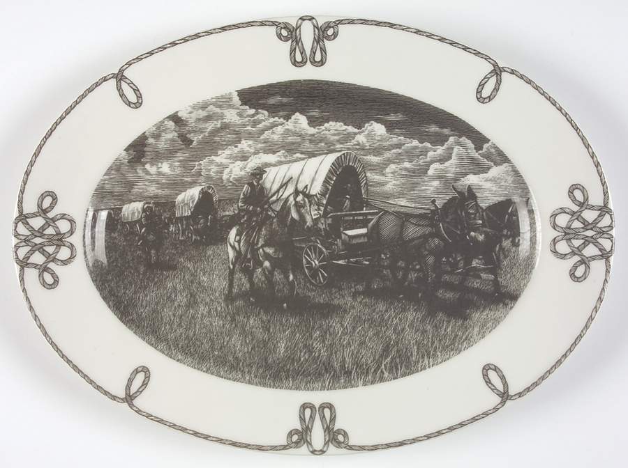 Slice of Life 14" Oval Serving Platter by 222 Fifth (PTS)-1