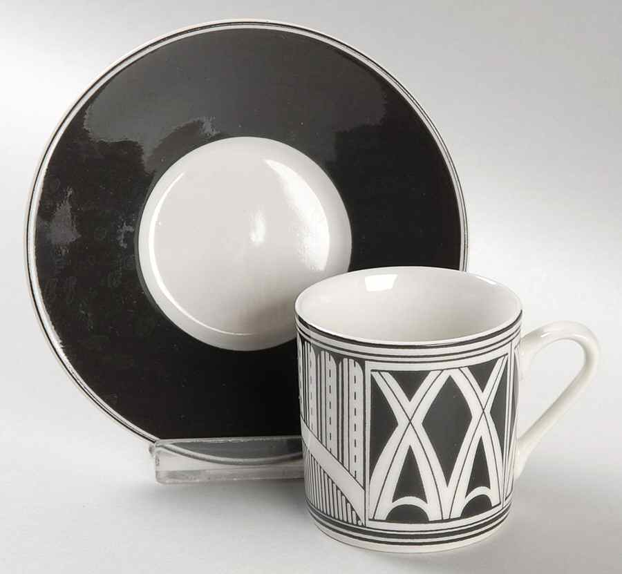 Slice of Life Flat Demitasse Cup & Saucer Set by 222 Fifth (PTS)-1