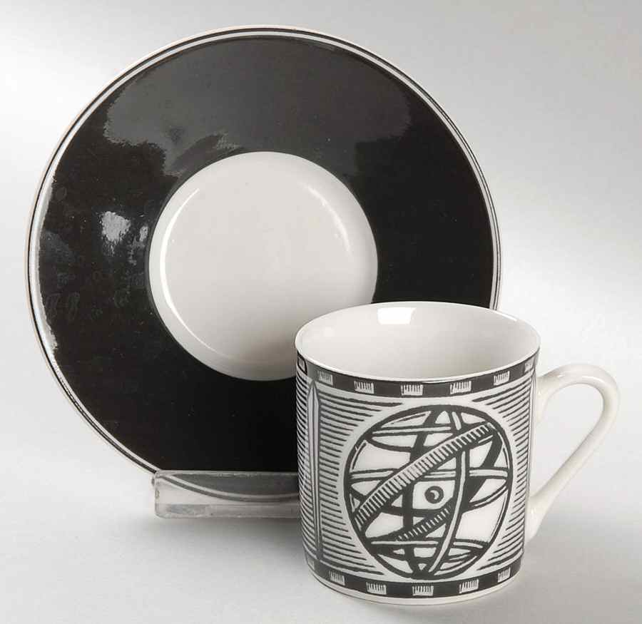 Slice of Life Flat Demitasse Cup & Saucer Set by 222 Fifth (PTS)-1