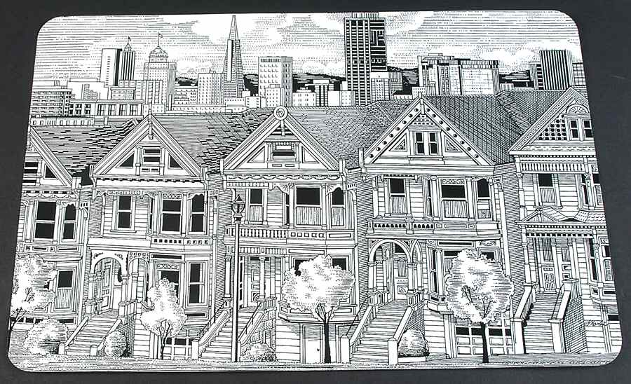 Slice of Life San Francisco Plastic Placemat by 222 Fifth (PTS)-1