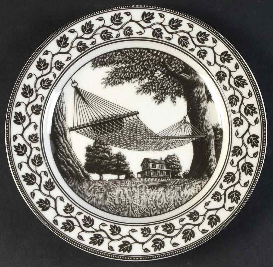 Slice of Life Hammock Salad Plate by 222 Fifth (PTS)-1