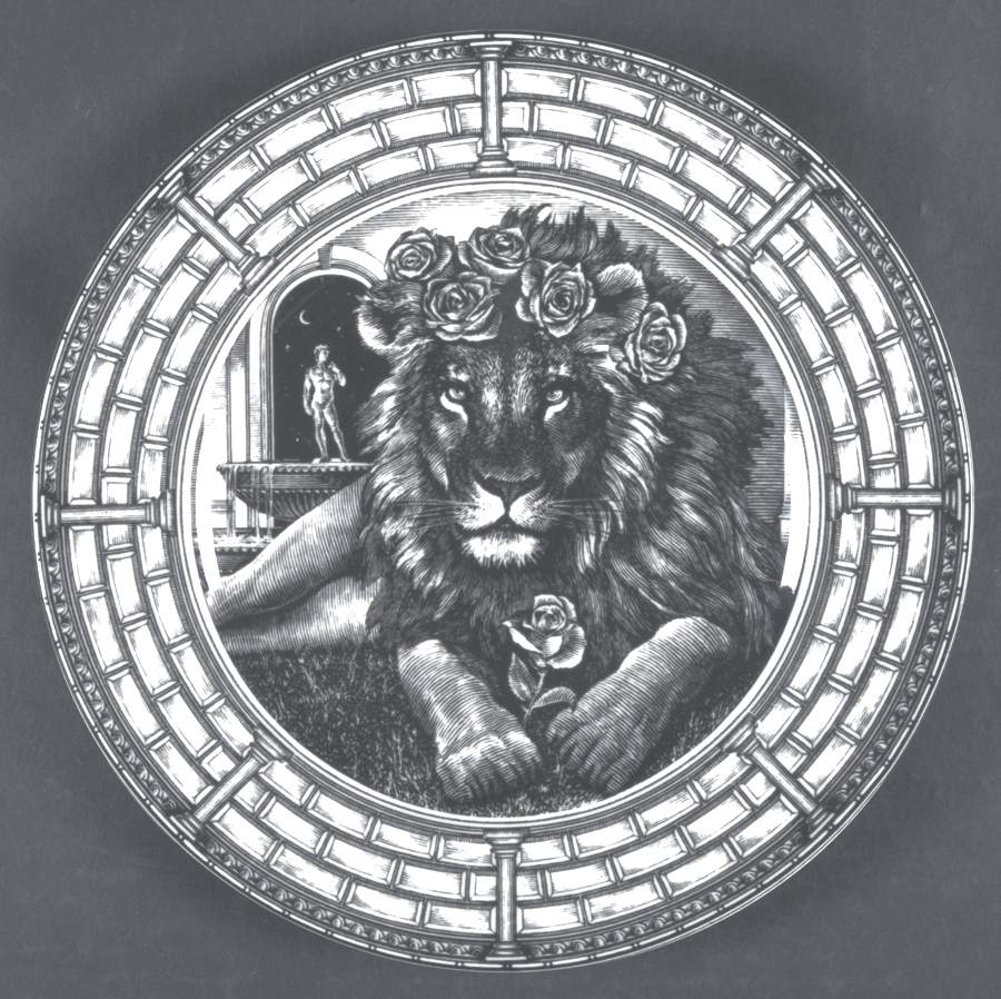 Slice of Life Gentle Beast Dinner Plate by 222 Fifth (PTS)-1