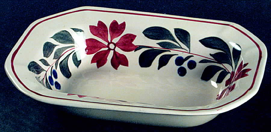 ADA114 8" Oval Vegetable Bowl by Adams China-1