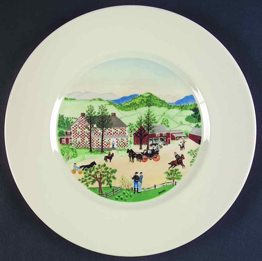 Grandma Moses Dinner Plate by Atlas China (NY)-1