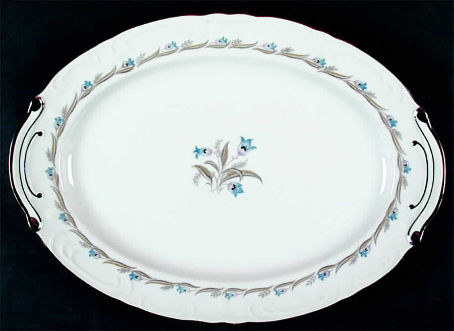 Blue Bell 14" Oval Serving Platter by Ark Crest-1