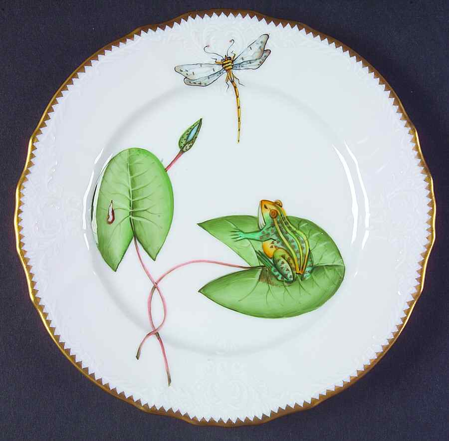 Waterlily Seascape Salad Plate by Anna Weatherley-1
