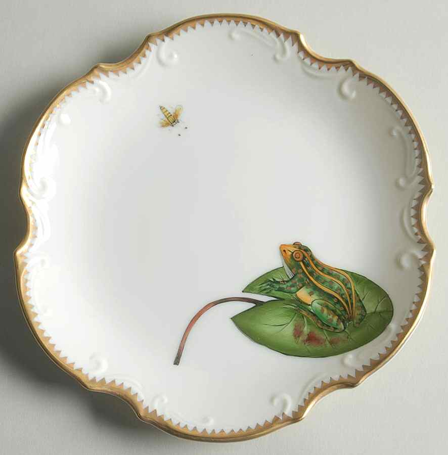 Waterlily Seascape Bread & Butter Plate by Anna Weatherley-1