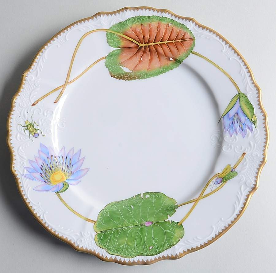 Waterlily Seascape Dinner Plate by Anna Weatherley-1