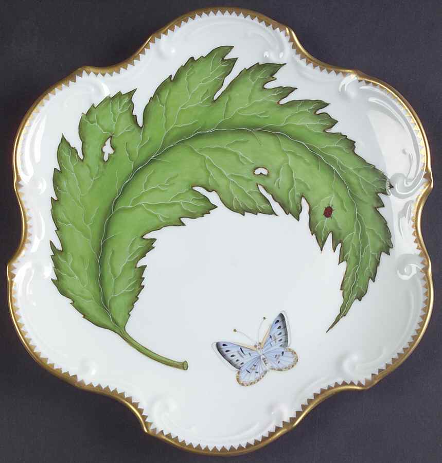 Green Leaf Dessert/Pie Plate by Anna Weatherley-1