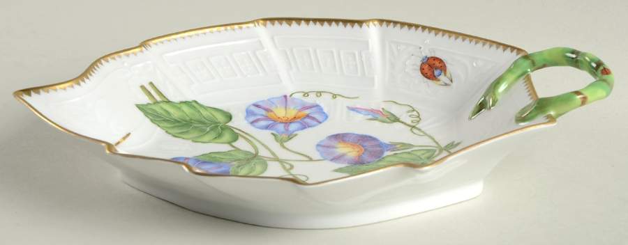 Morning Glory 9" Leaf Dish by Anna Weatherley-1