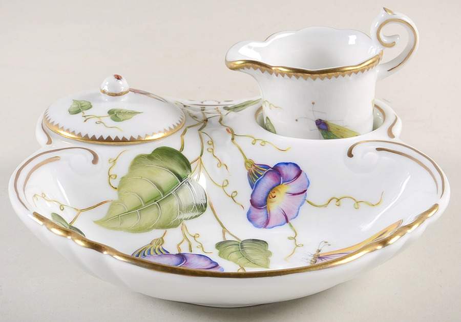 Morning Glory 3 Piece Strawerry Dish by Anna Weatherley-1