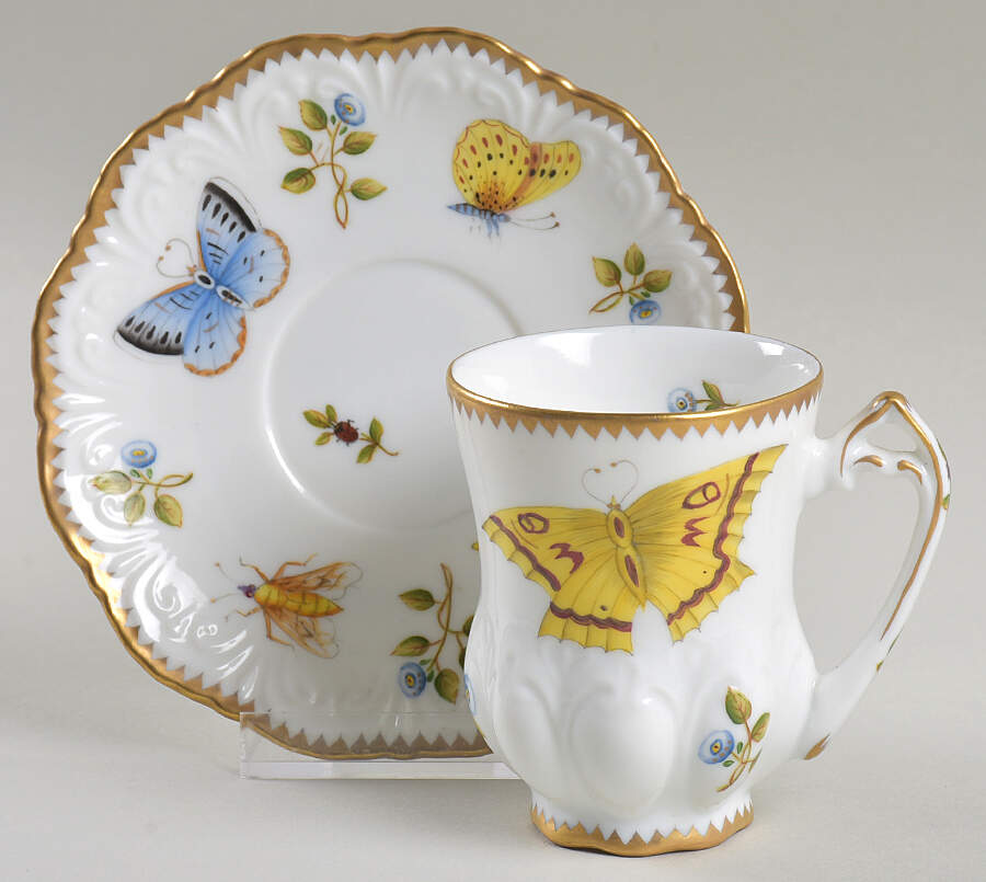 Budapest Spring Flat Demitasse Cup & Saucer Set by Anna Weatherley-1