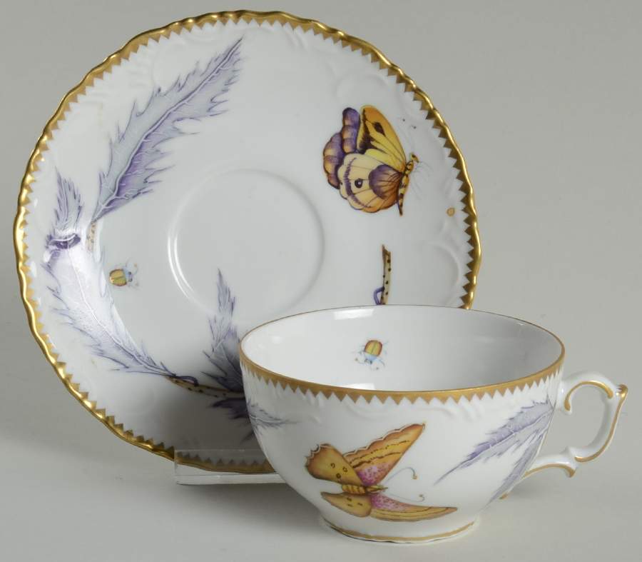 Budapest Spring Flat Cup & Saucer Set by Anna Weatherley-1